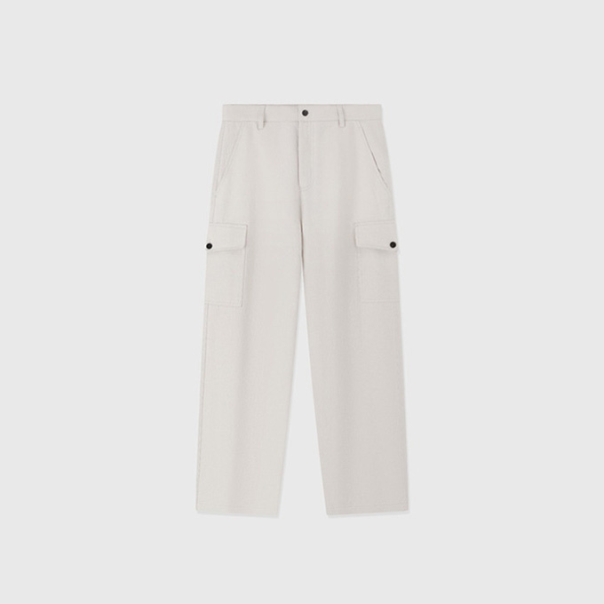 loro piana bizen cotton linen cargo trousers